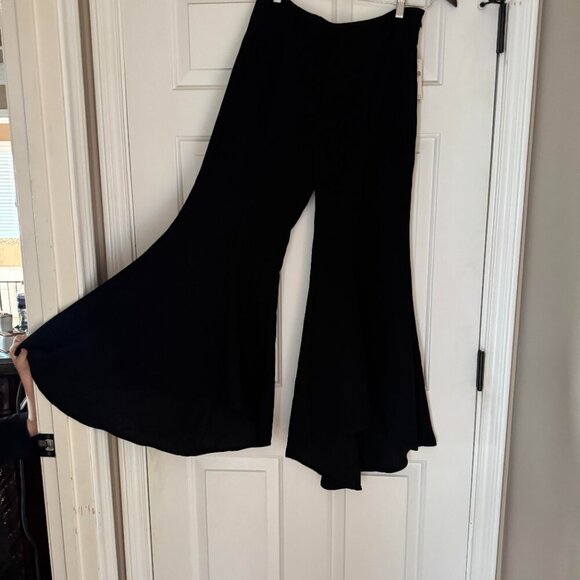 Anthropologie Zinnia Flare wide leg Trousers - Picture 3 of 8